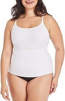 MAIDENFORM womens Long Length Shapewear Cami, Firm Control Microfiber Smoothing Tank Top