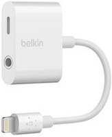 belkin 貝爾金 3.5?mm 耳機口 + Lightning口 MFI 認證閃電轉換適配器