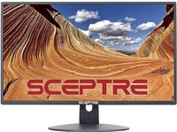 Sceptre 24 英寸專業薄型 75Hz 1080p LED 顯示器 2x HDMI VGA 內置揚聲器，黑色（E248W-19203R 系列）