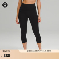 lululemon 丨Align™ 女士运动高腰中长紧身裤 20" LW6BVYA 黑色 S