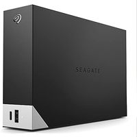 Seagate 希捷 One Touch HUB 20 TB，2 路 USB，硬件加密，受密码保护的外置台式机硬盘，3.5 英寸，USB 3.0，PC、笔记本电脑和 Mac，型号：STLC20000400