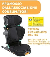 chicco 智高 Fold & Go i-Size 汽車兒童座椅可調節兒童汽車座椅，適合 3-12 歲（約 15-36 公斤）的兒童