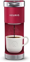 Keurig K-Mini Plus 單杯 K-Cup 膠囊咖啡機，紅色，需配變壓器