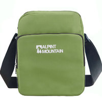 ALPINT MOUNTAIN户外运动单肩包 男士女士休闲旅行旅游斜挎包 620-701 绿色