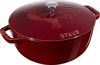 staub 珐宝 浮雕珐琅铸铁锅 24cm