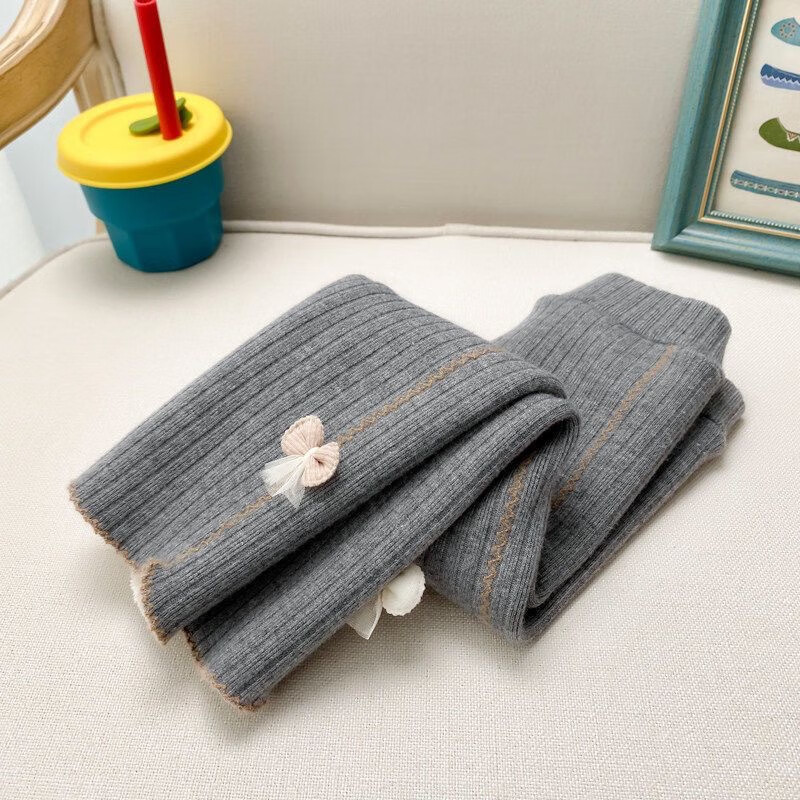 瑄妮薇 女童加绒打底裤小儿童秋冬季加厚一体绒外穿长裤