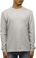 HANES 恒适 ヘインズ) Beefy 男士 长袖 T 恤 2 件套 纯棉 厚面料 纯色 H5186-2