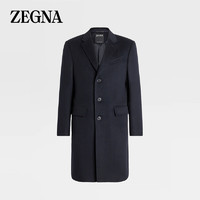 杰尼亚（Zegna）海军蓝 Oasi Cashmere 大衣