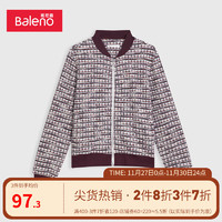 班尼路（Baleno）短外套女潮流百搭甜美小香风减龄显瘦上衣外套 R14 L