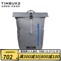 TIMBUK2双肩包TUCK卷口背包运动休闲包商务大容量电脑包男 Tuck2代-枪灰色/蓝色环保料