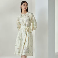MECITY 女装2021夏季新款韩版时尚纯色收腰修身设计感连衣裙女
