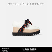 STELLA McCARTNEY 斯特拉·麦卡特尼 [ELYSE]Stella McCartney2023秋季新款印花饰带松糕鞋女士厚底鞋