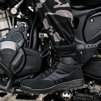 DUNHAM 杜汉 DUHAN）DX-2202摩托车骑行靴男女通用秋冬季鞋户外运动防泼水耐磨徒步鞋