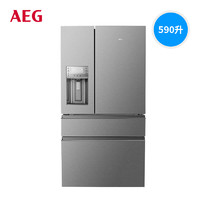 AEG 590L1级能效无霜变频制冰家用对门双开门冰箱AHE6879AA