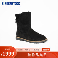 BIRKENSTOCK秋冬时尚潮流女靴Uppsala Shearling系列 黑色窄版1020658 38