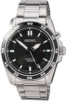 SEIKO 精工 Kinetik 不銹鋼男士手表，配不銹鋼表帶