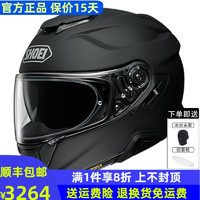 SHOEI头盔gt-air2代日本防雾摩托车头盔全盔双镜片男女 哑黑(配原厂防雾贴） M(适合54-57头围）