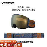 Vector 磁吸滑雪眼镜女防雾雪地戴近视雪镜单板双板滑雪头盔护目镜