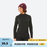 DECATHLON 迪卡侬 保暖内衣 OVW1 黑色上装