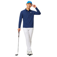 泰勒梅 高尔夫长袖POLO衫男士T恤高尔夫球衣打底衫 高尔夫服装N87365 深蓝色S