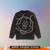 VANS范斯 Disney联名男女套头卫衣街头扎染迪士尼纪念款 黑色 M