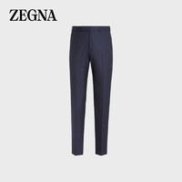 杰尼亚（Zegna）海军蓝 15milmil15 羊毛长裤C48F02-75TB12-52