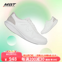 MBT 弧形底男女厚底休闲健康鞋  16L白色/浅灰色 35.5
