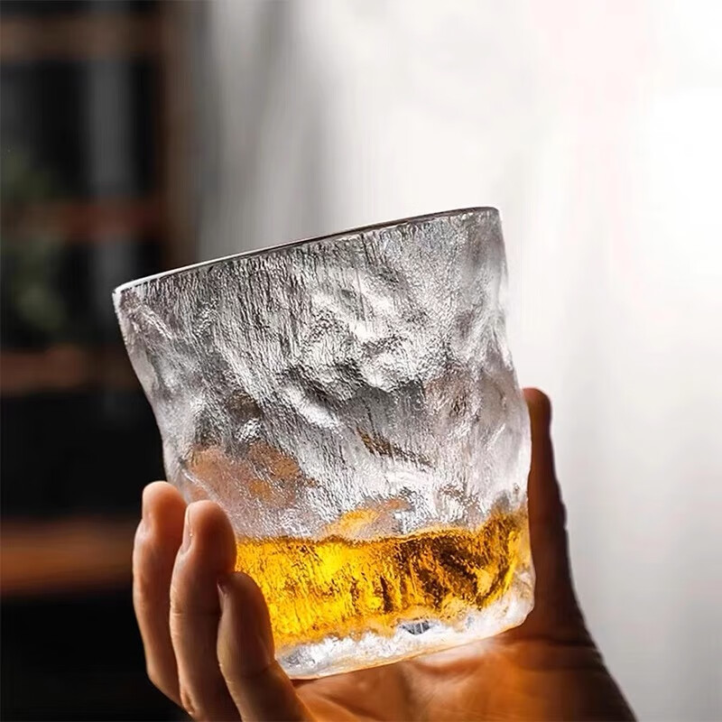 厨聚德 冰川纹玻璃杯1个