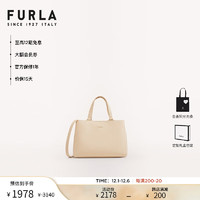 FURLA 芙拉 CASSIA牛皮小号女士婚包通勤手提托特包 裸色