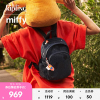 Kipling x Miffy联名系列女款冬双肩背包DELIA MINI 深蓝米菲提花