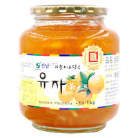 Quannan 韩国全南蜂蜜柚子茶罐装柠檬百香果酱水果茶泡水冲饮冲泡饮品