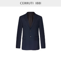 CERRUTI 1881男装秋冬商务休闲西装外套羊毛西服男C4817EI011 深蓝 48