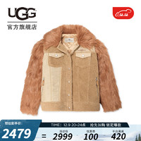 UGG x Feng Chen Wang 男女同款合作款夹克衫 1143252 CHE  栗色 XS