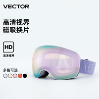 VECTOR儿童滑雪眼镜双层防雾球面滑雪护目镜男童女童滑雪装备