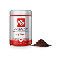 限地区：illy 意利 意式浓缩 中度烘培咖啡粉250g/罐
