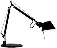 Artemide -Tolomeo Tavolo 微型台灯 高品质台灯由黑漆铝制成，台座直径 17 厘米。意大利制造 黑色