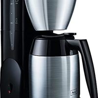 Melitta 过滤式咖啡机 带热水壶和热水杯 Single5 温度计 SST 黑色 / 不锈钢 Thermkanne Schwarz 5 Tassen