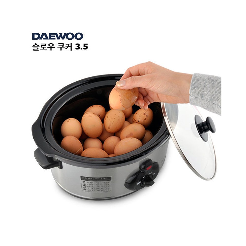 DAEWOO 大宇 韩国Daewoo 电饭煲 Slow Cooker 3.5升麦饭石鸡蛋参鸡汤 DEC-