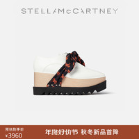 STELLA McCARTNEY 斯特拉·麦卡特尼 [ELYSE]Stella McCartney2023秋季新款印花饰带松糕鞋女士厚底鞋