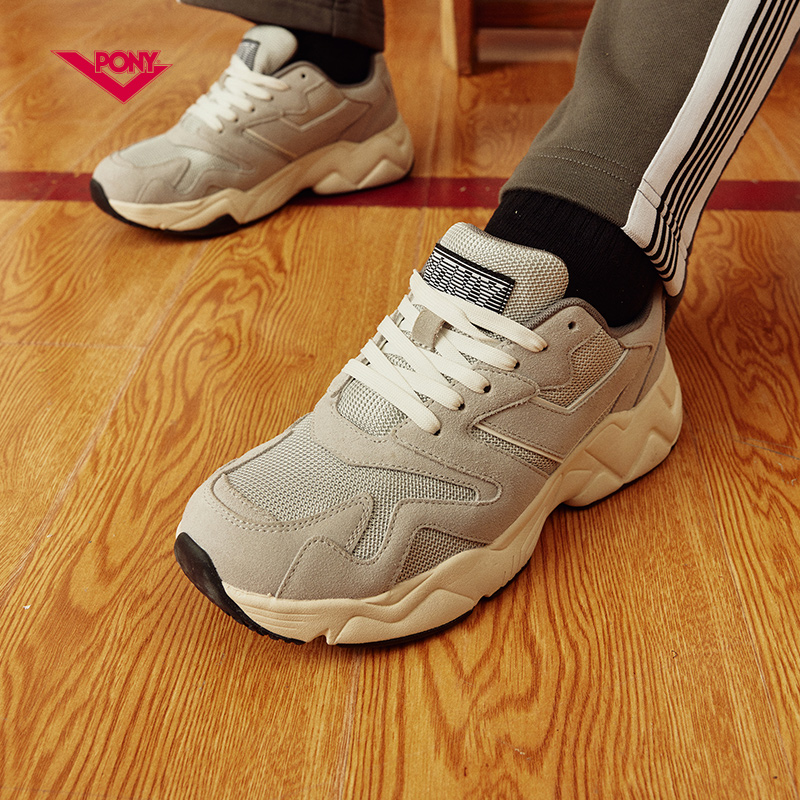 波尼 PONY男女复古MODERN增高厚底时尚反毛透气百搭休闲运动跑步鞋