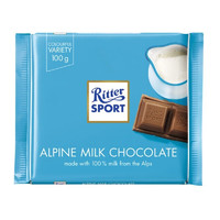 Ritter SPORT 巧克力 阿尔卑斯牛奶味 100g