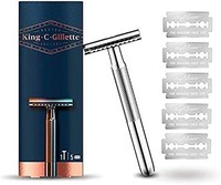 Gillette 吉列 King C. 男士雙刃安心剃須刀 + 5 刀片 77克