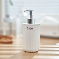 bdo 按压式大容量分装瓶浴室乳液瓶洗手液空瓶宾馆酒店替换瓶约320ml