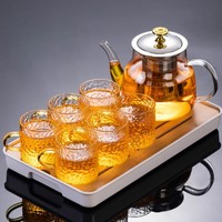 瓷牌茗茶具 玻璃茶壶过滤泡茶壶日式家用耐热单壶茶壶
