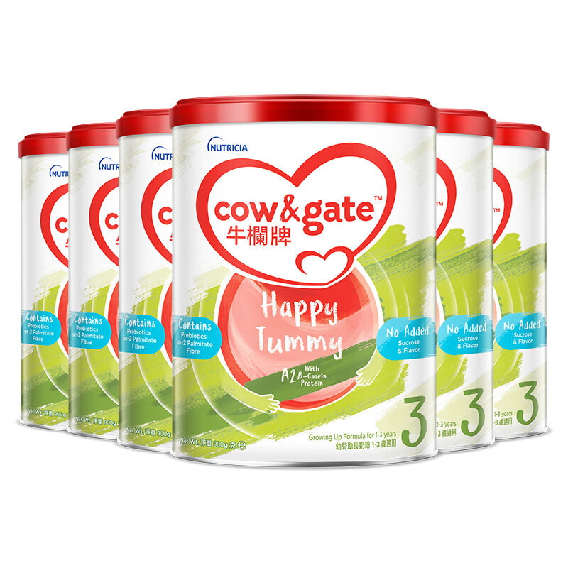 Cow&Gate 牛栏 牌(Cow&Gate)港版婴儿配方奶粉3段(1-3岁) 900g*6罐