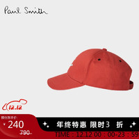 保罗史密斯（paul smith）笑脸系列男士PS潮流款棒球帽 红色 OS(53-60cm)