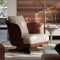 TAZA 現代輕奢單人沙發椅 別墅全屋定制客廳系列 意式極簡休閑椅