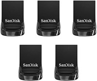 SanDisk 闪迪 128GB 5 件装 Ultra Fit USB 3.1 闪存盘 (5x128GB) - SDCZ430-128G-B5CT