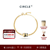 CIRCLE【】CIECLE珠宝 Black&White Panda银镀金黑玛瑙珍珠熊猫手链 熊猫手链