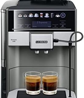 Siemens 西门子 独立式咖啡机 TE655203RW，1.7升，2杯功能，银/黑/灰色